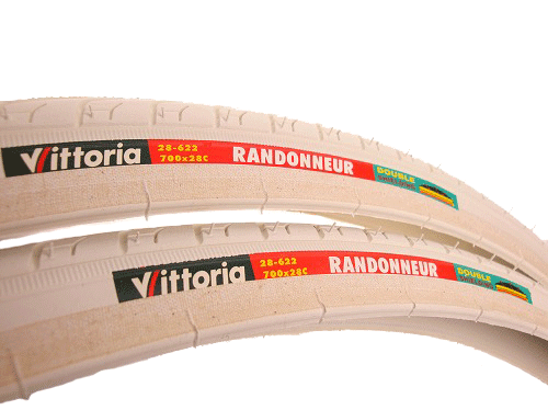 Vittoria RANDONNEUR Clincher White tyre 700 x 28c - alex's cycle Vittoria RANDONNEUR Clincher White tyre 700 x 28c - alex's cycle