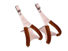 MKS Alloy Toe Clips with Leather MKS Alloy Toe Clips with Leather