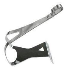 MKS Deep Steel Toeclips  Chrome -pair MKS Deep Steel Toeclips  Chrome -pair