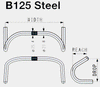 NITTO B125 Steel NJS Handlebar