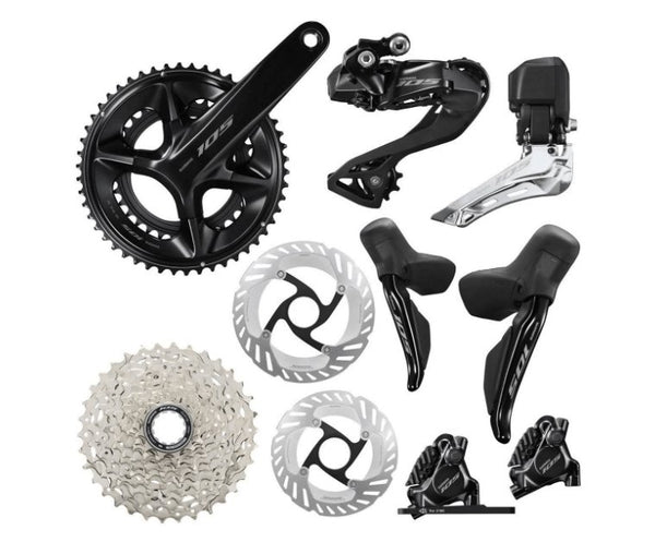 SHIMANO 105 Di2 R7100 12-Speed Hydraulic disc brake Priority Package - alex's cycle