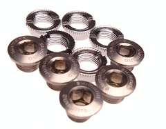 SHIMANO  DURA-ACE Chainring Fixing Bolts & Nuts with  SHIMANO  DURA-ACE Chainring Fixing Bolts & Nuts with