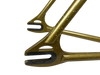 Kalavinka Gold with Rainbow Flake 520mm NJS Track Frame + An Extra Threadless Front Fork