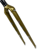 Kalavinka Gold with Rainbow Flake 520mm NJS Track Frame + An Extra Threadless Front Fork