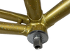 Kalavinka Gold with Rainbow Flake 520mm NJS Track Frame + An Extra Threadless Front Fork