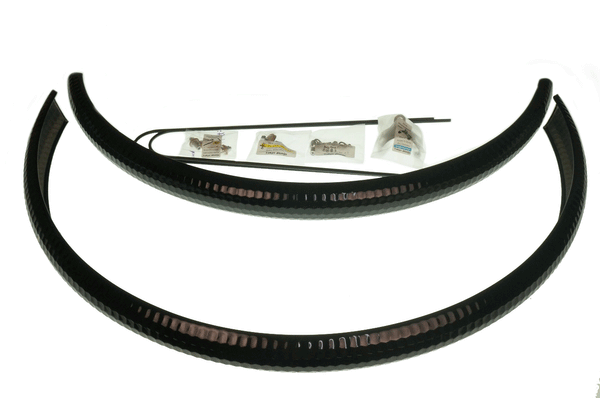 Honjo Black H50C Hammered Mudguards