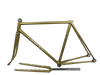 Kalavinka Gold with Rainbow Flake 520mm NJS Track Frame + An Extra Threadless Front Fork