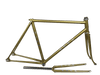 Kalavinka Gold with Rainbow Flake 520mm NJS Track Frame + An Extra Threadless Front Fork