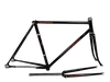 NAGASAWA NJS frame in Black Rainbow Flake with an extra front fork