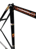 NAGASAWA NJS frame in Black Rainbow Flake with an extra front fork