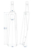 OnebyESU OBS-CBD1.5 Cross Bend Disc Carbon Fork