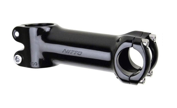 NITTO/UI-75EX/ステム/シルバー/100mm Nitto UI-75 EX Threadless Stem: 100mm x 25.4mm - 1 1/8