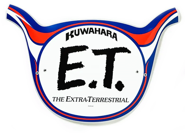 KUWAHARA E.T. Old School Number Plate - alex's cycle