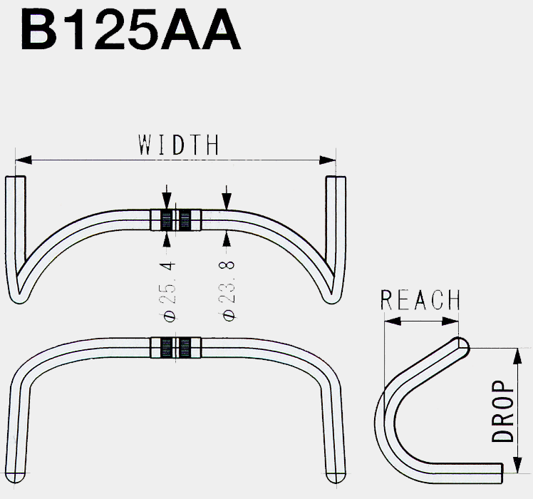 NITTO B125AA NJS Handlebar - alex's cycle