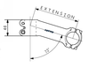 NITTO UI-76 EX/BX Ahead Stem