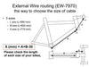 Shimano 7970-Di2 EW-7970 REAR Wire Harness Kit -External Cable Routing