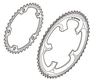SHIMANO Dura-Ace FC-7900 Doube Chainrings - alex's cycle