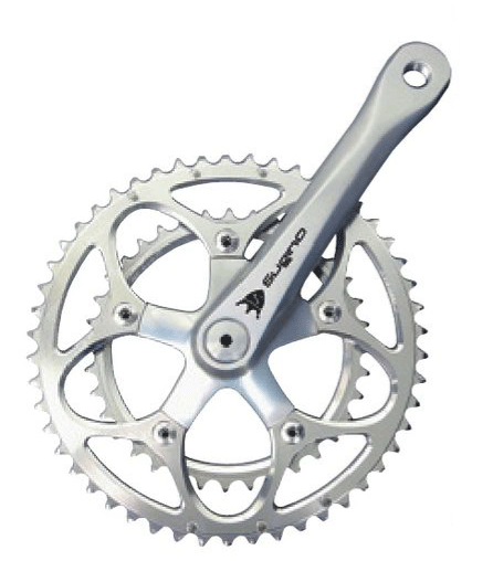 SUGINO Mighty Tour 901D Crank Set 【Silver / Silver】 - alex's cycle